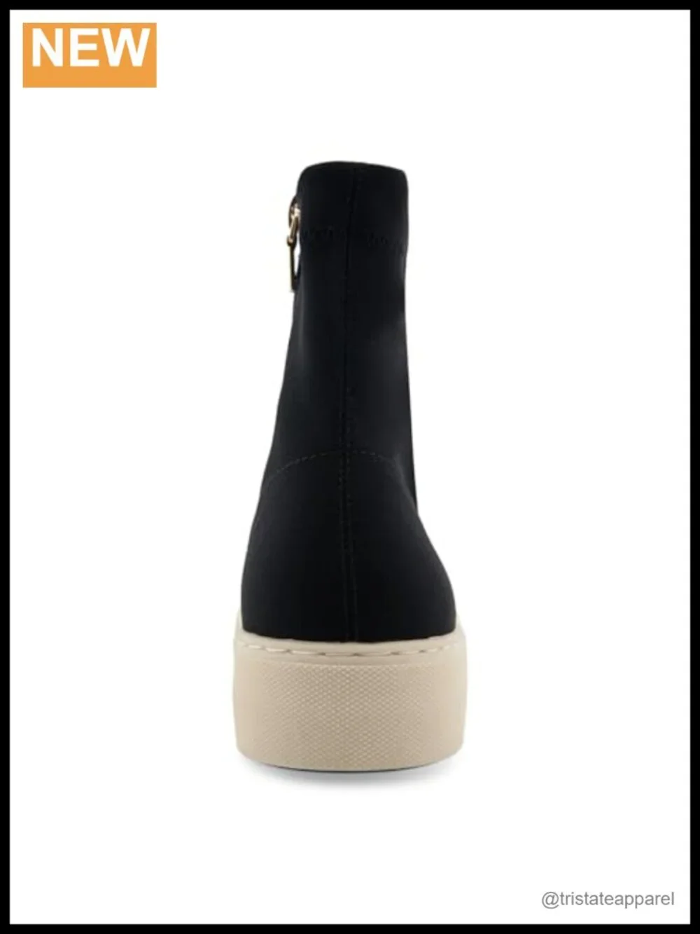 Women's Stretch Sock Bootie Ankle Boot with Hidden Wedge Flatform Heel